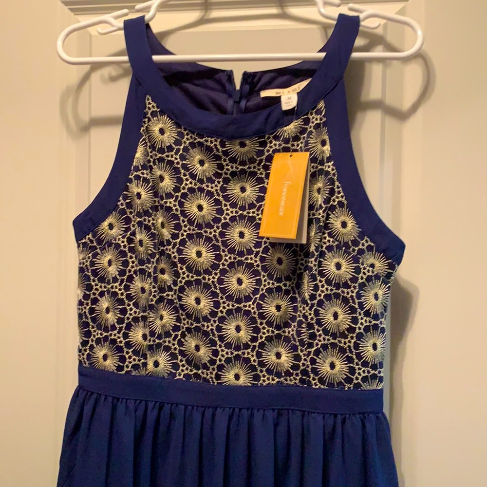 Francesca’s Navy dress